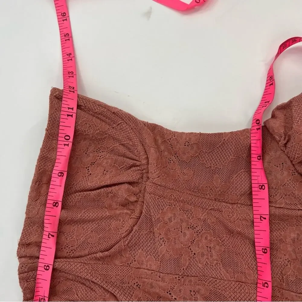 NWT Anthropologie We Wore What Strapless Corset Peplum Maxi Dress Sz 2 - Picture 7 of 8